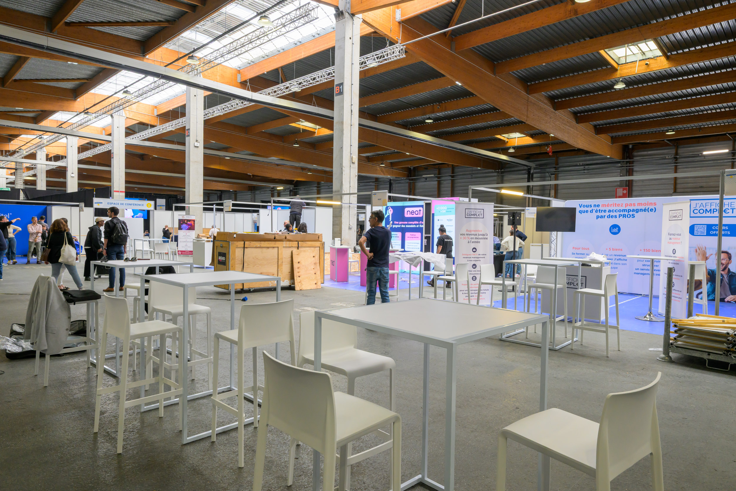 préparatif du salon