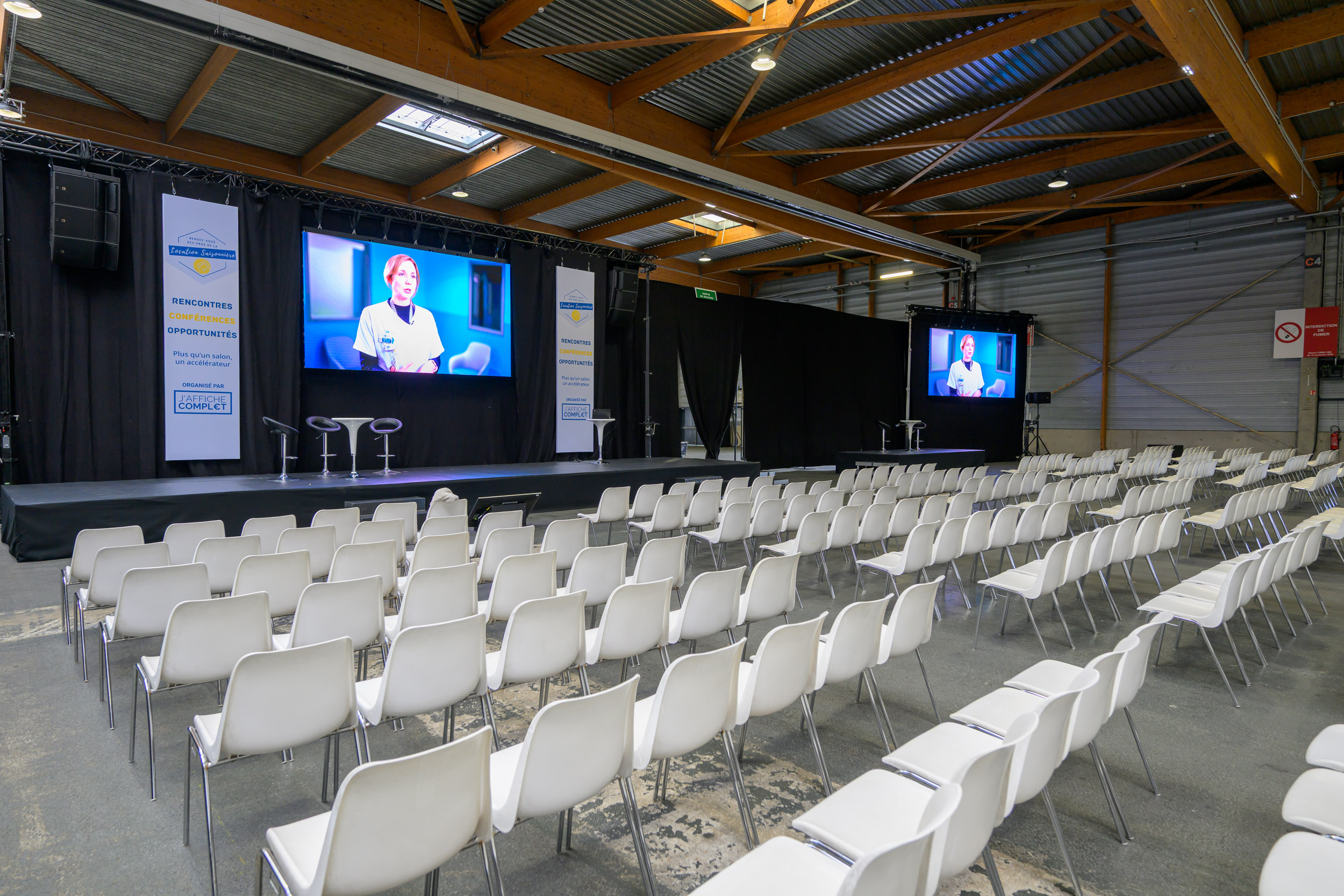 préparatif du salon