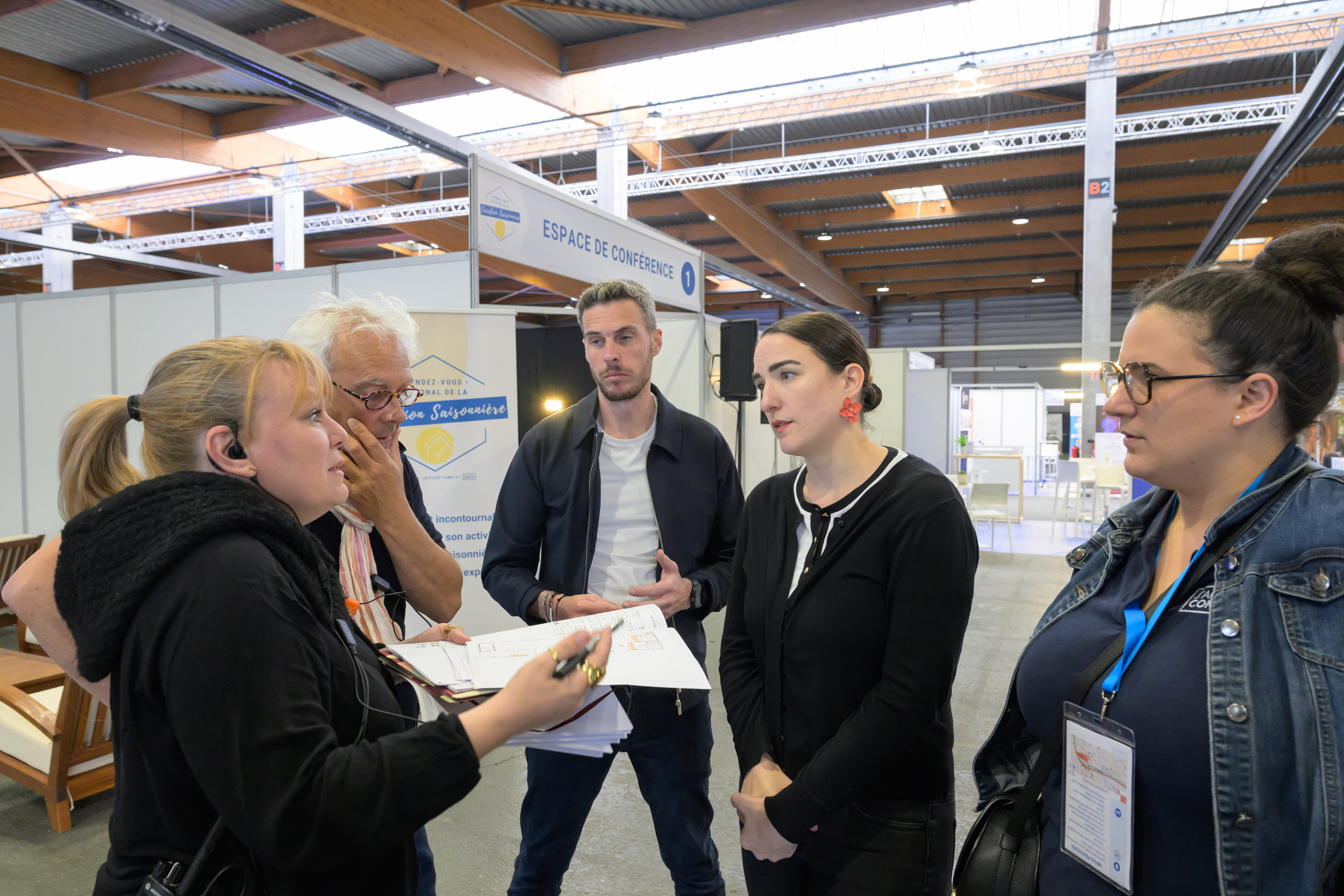 préparatif du salon