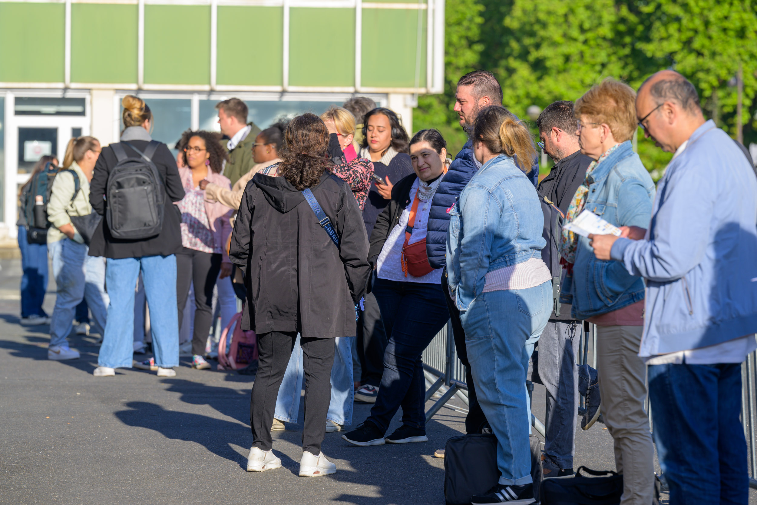 arrivee des visiteurs