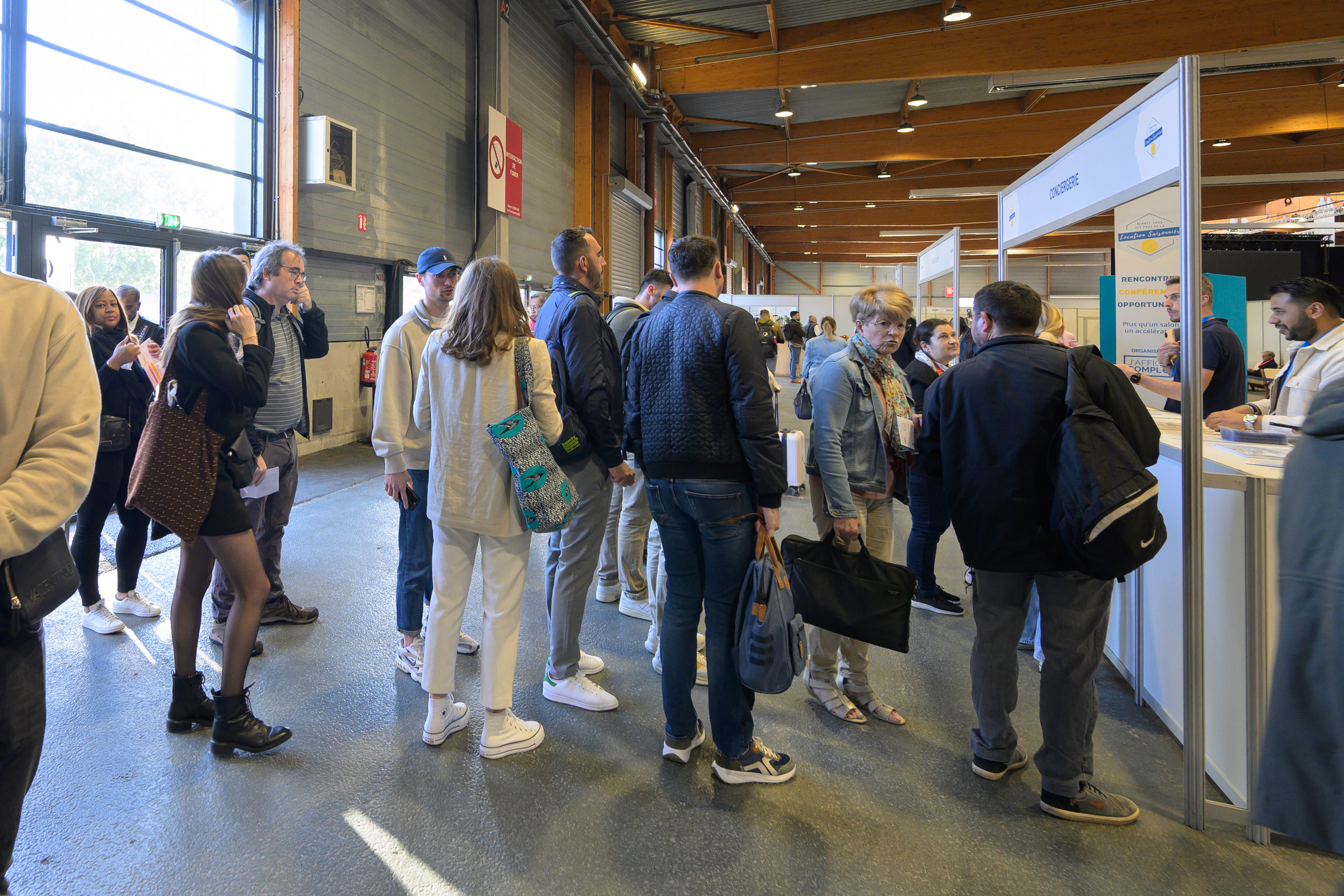 arrivee des visiteurs