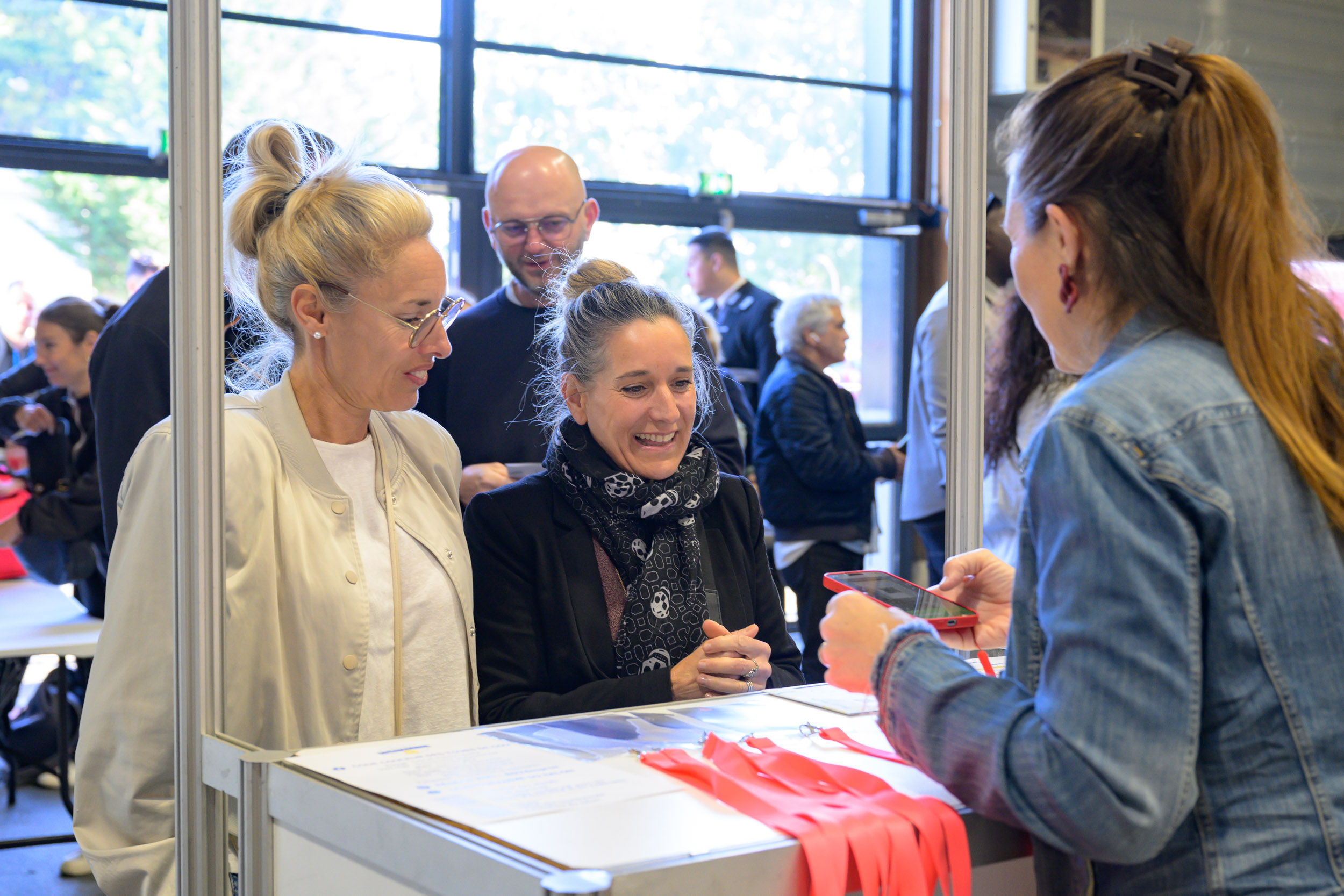 arrivee des visiteurs