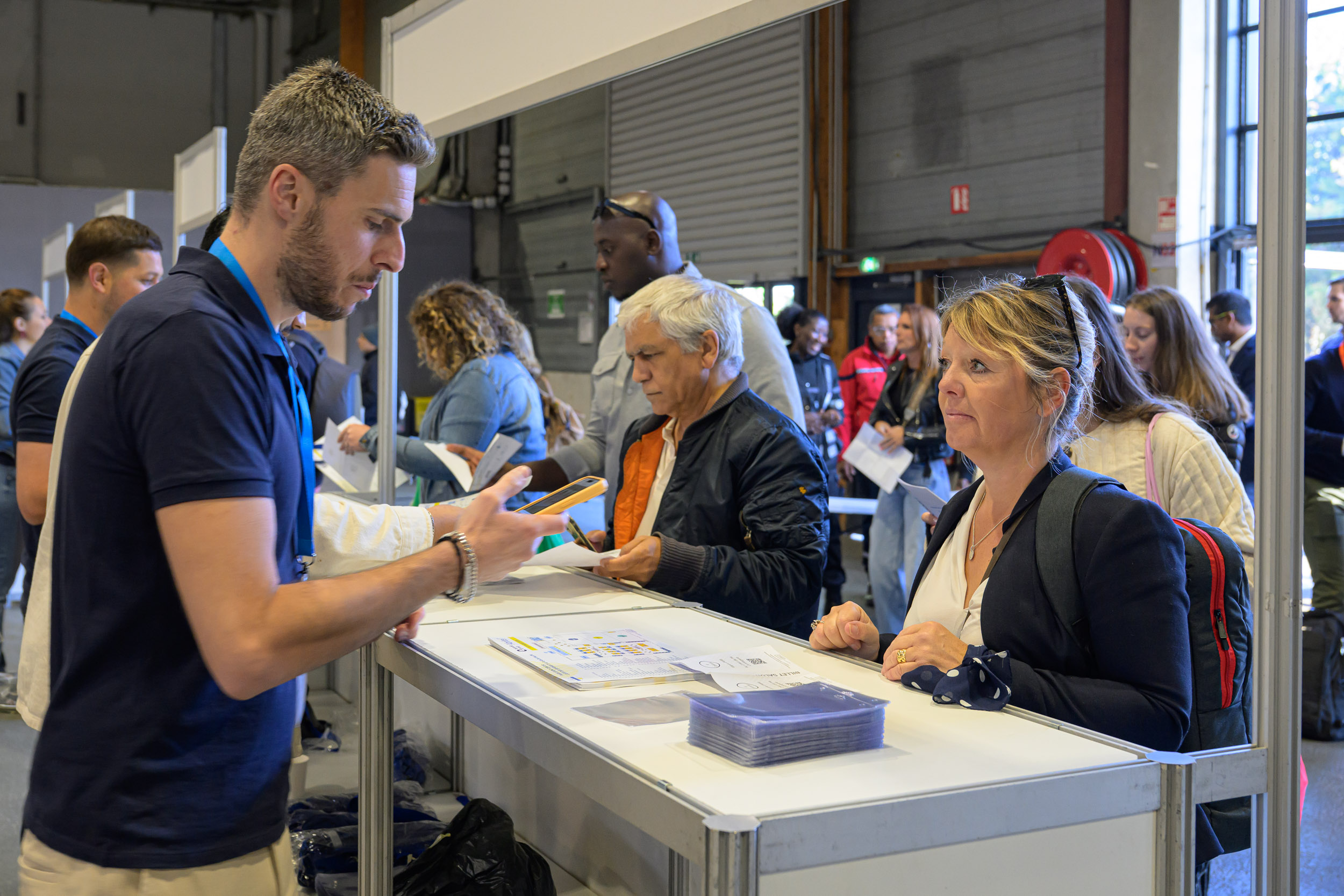 arrivee des visiteurs