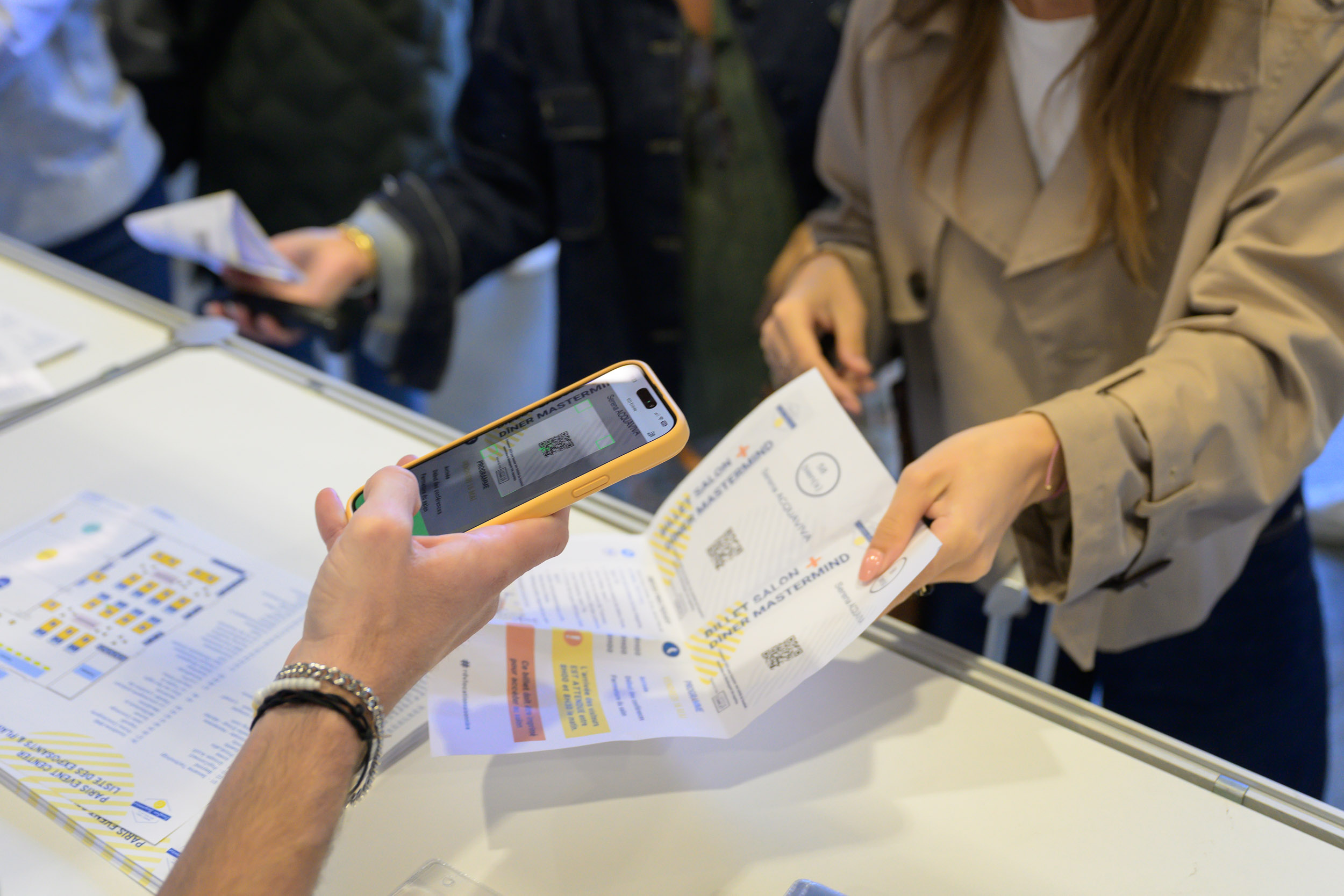 arrivee des visiteurs