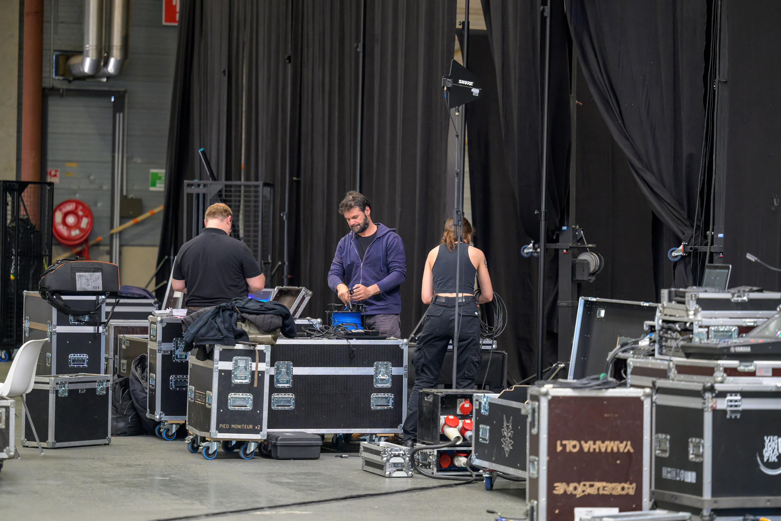 préparatif du salon